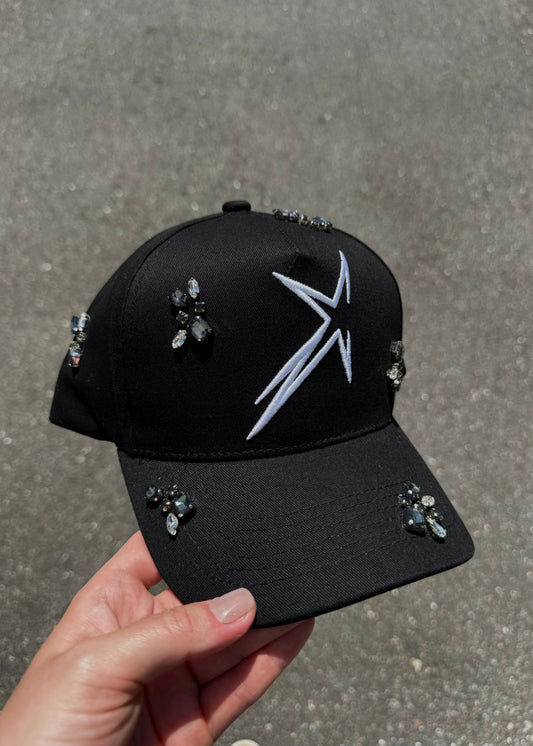 Cluster Black & Grey Gem